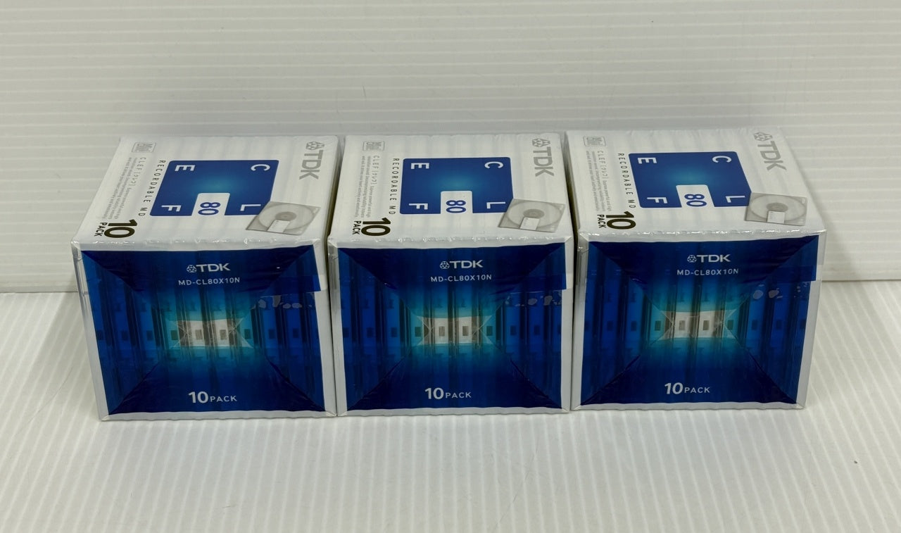 送料無料 TDK MD80分 10枚組 3パック MD-CL80X10N囗T巛