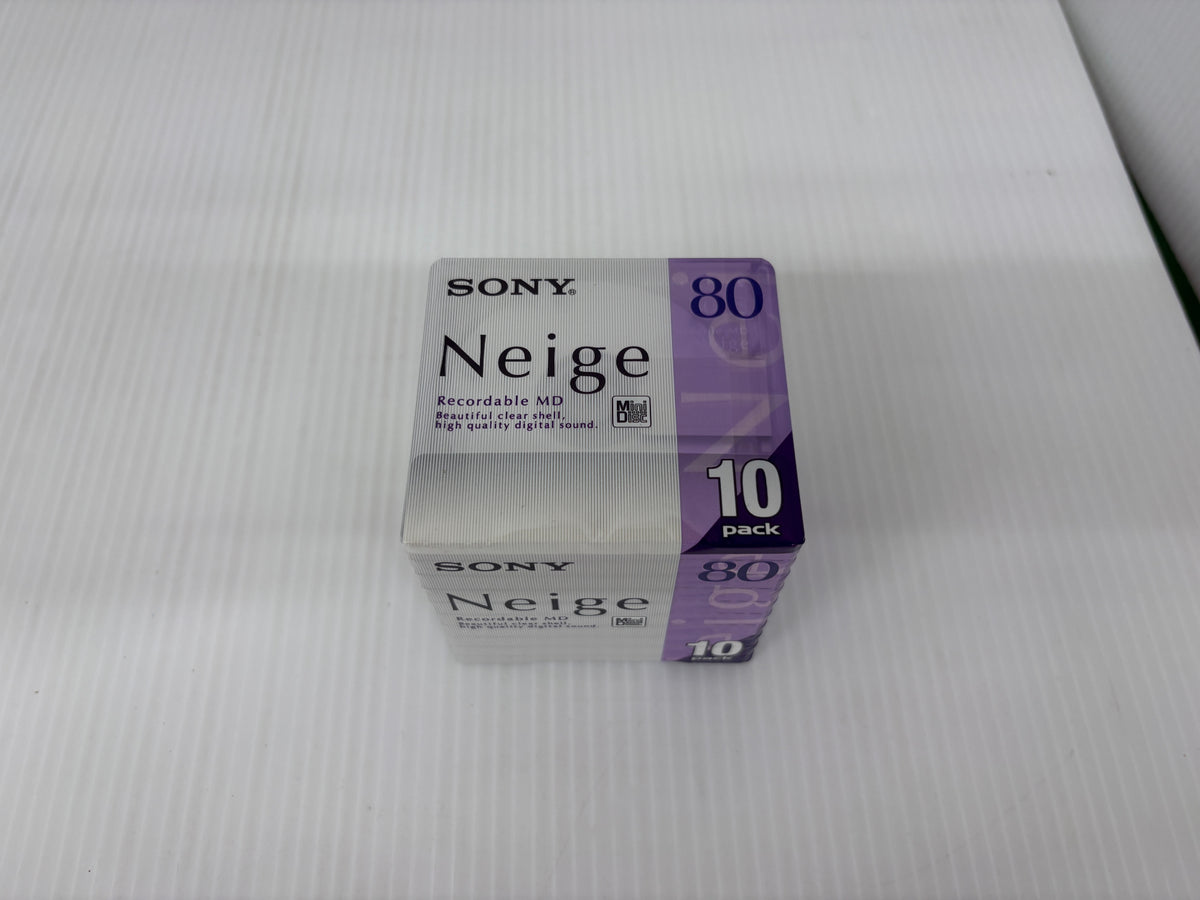 未開封 SONY Neige 録音用MD 80分 10枚 10MDW80NED 日本製