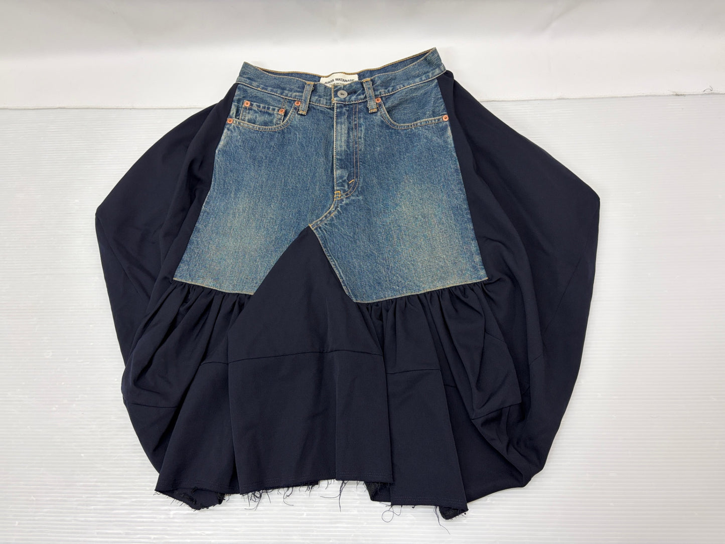 ジュンヤワタナベ コムデギャルソン XP-S007 スカート 日本製 サイズXS デニム切り替え JUNYA WATANABE COMME des GARCONS denim