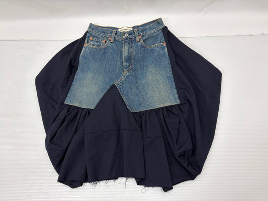 ジュンヤワタナベ コムデギャルソン XP-S007 スカート 日本製 サイズXS デニム切り替え JUNYA WATANABE COMME des GARCONS denim