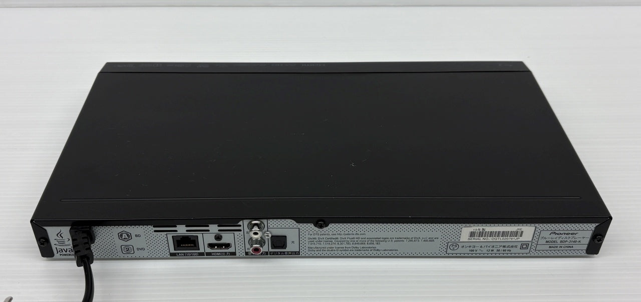 送料無料 パイオニア ブルーレイディスクプレーヤー BDP-3140-K囗T巛