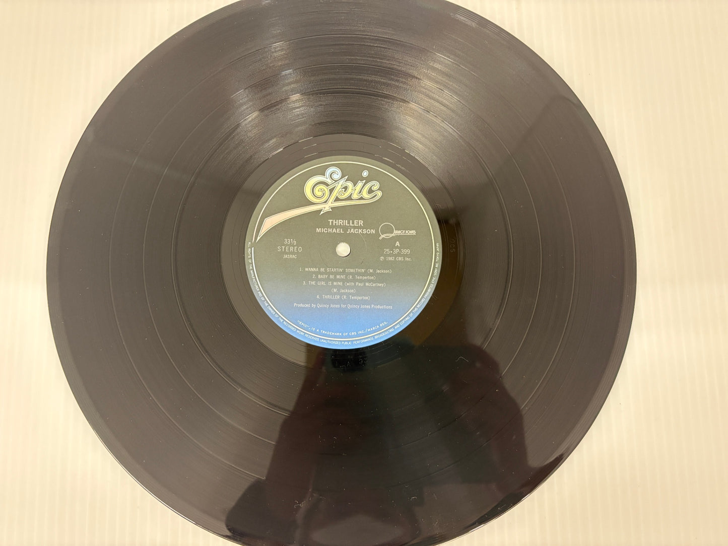 ジャンク【帯付】Michael Jackson Thriller スリラー LP レコード 日本盤 25 3P-399 マイケルジャクソン EPIC