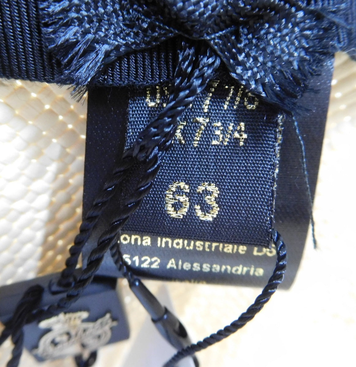 タグ付！BORSALINO ボルサリーノ 中折れパナマハット イタリア製 size:63囗T巛