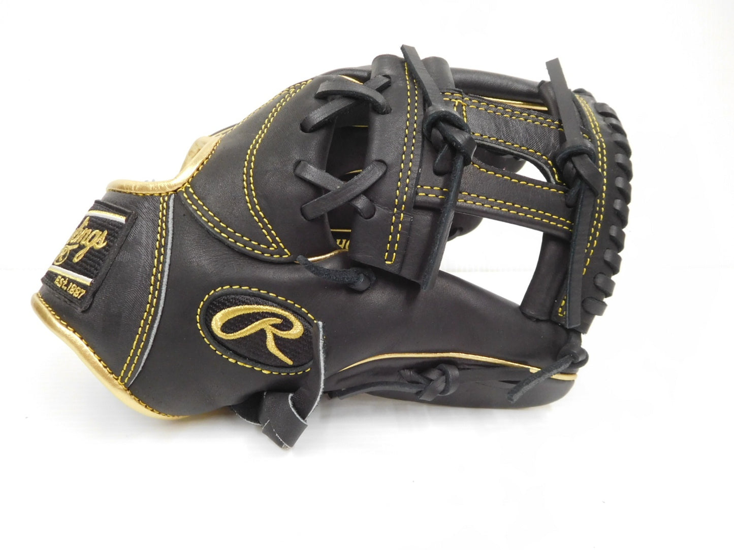Rawlings ローリングス 軟式グローブ  オールラウンド用 ブラック×ゴールド GR9HCN62 11 1/4インチ囗T巛