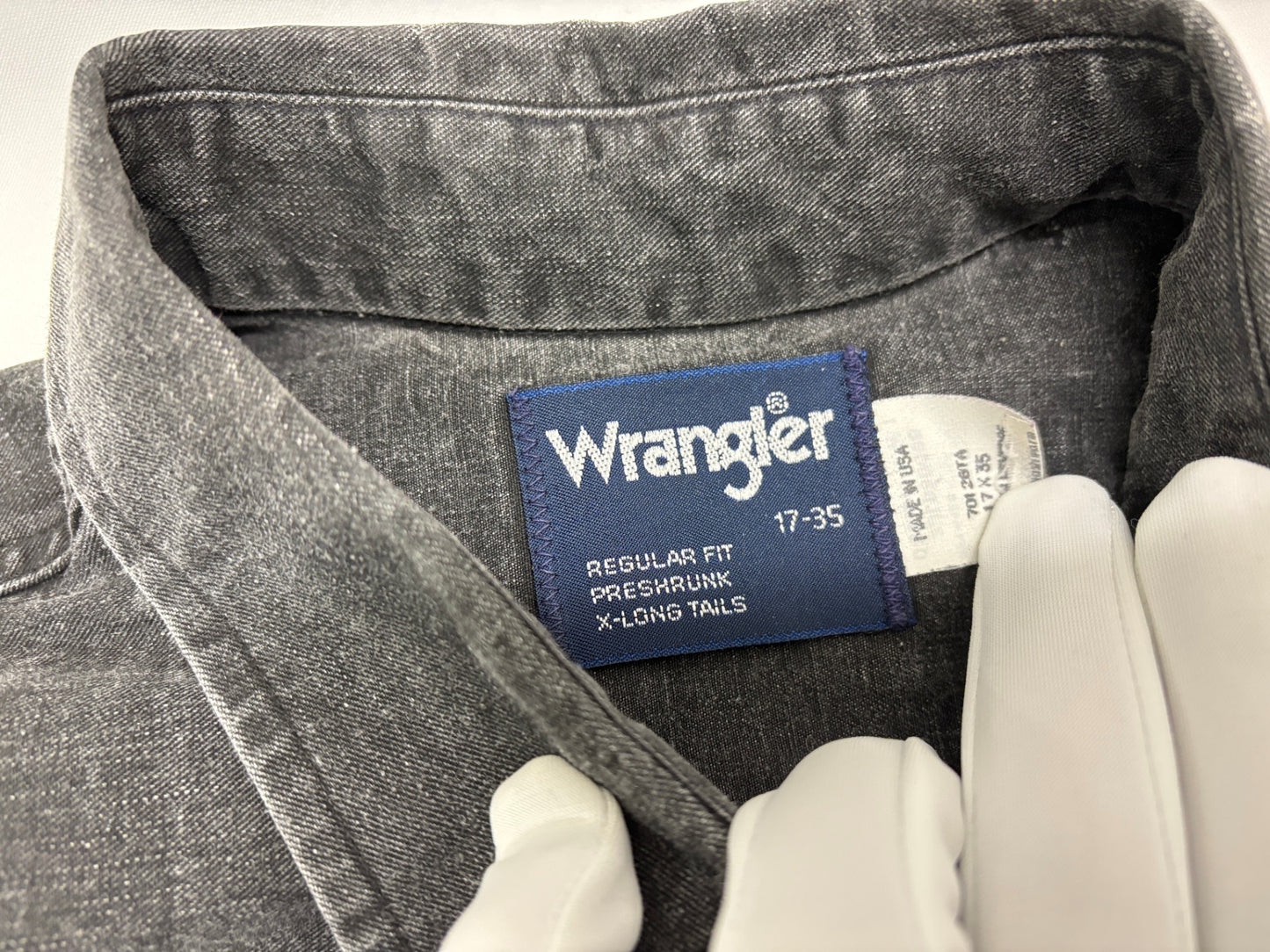 USA製 ラングラー 長袖 ボタンシャツ ネイティブ柄 17-35 Wrangler