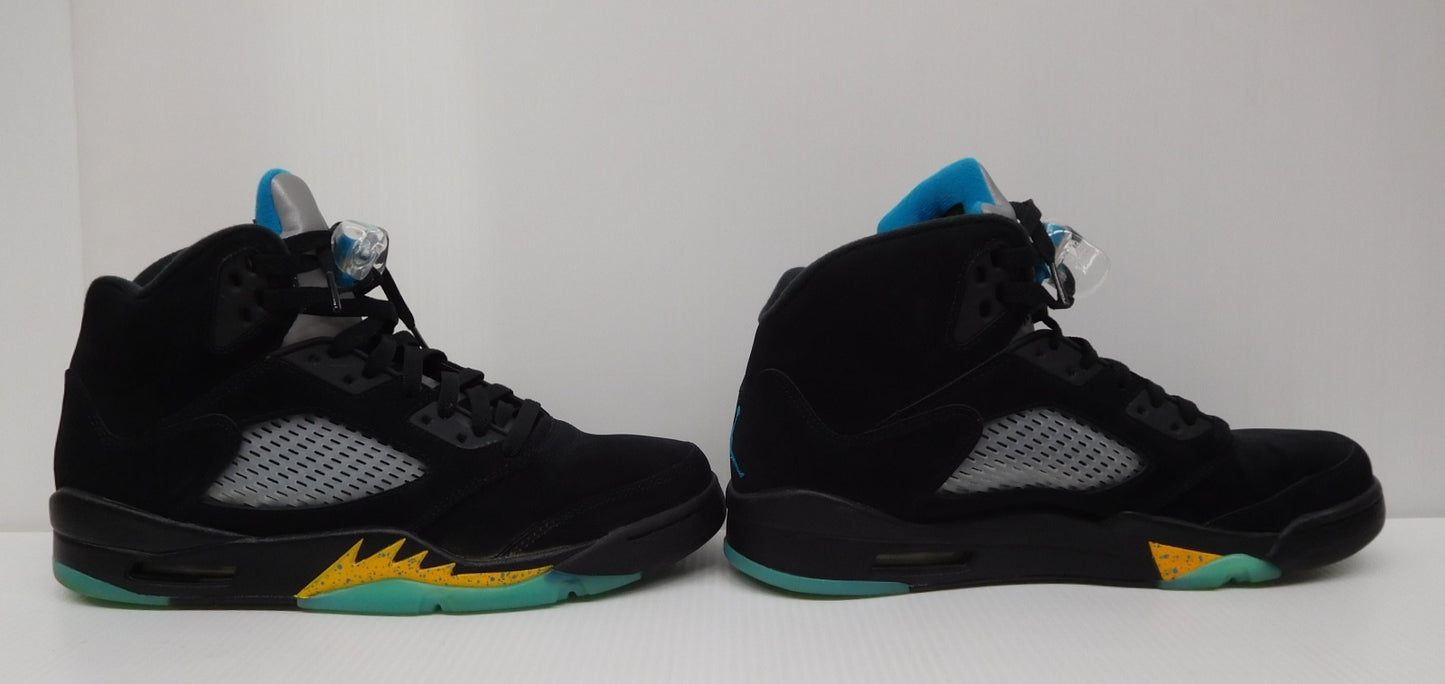 NIKE ナイキ AIR JORDAN 5 エアジョーダン 5 レトロ ブラック アクアトーン・タクシー DD0587-047 size:27.5cm囗T巛