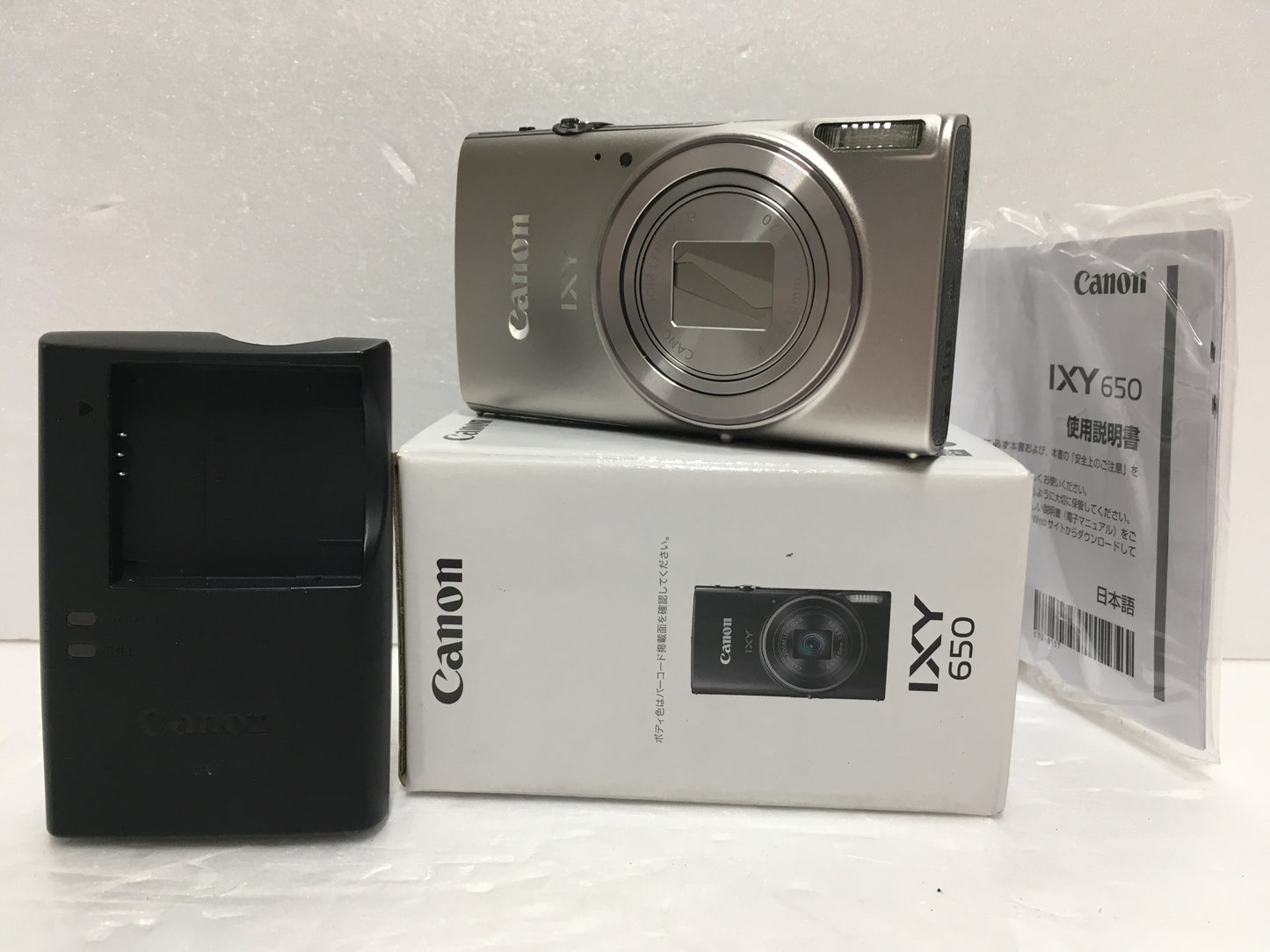 ※送料無料※ Canon コンパクトデジタルカメラ IXY650 2020万画素 シルバー 中古 囗G