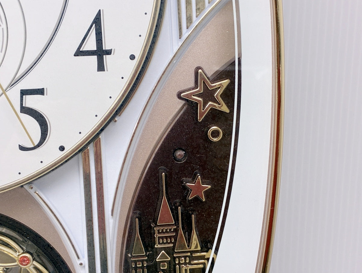 リズム スモールワールド 4MN513RH 電波時計 からくり 掛け時計