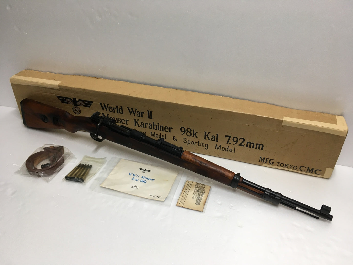 ※送料無料※ TOKYO CMC Mauser Karabiner 98K モーゼル 金属製モデルガン SMG刻印 未発火 長期保管 ジャンク品 囗G