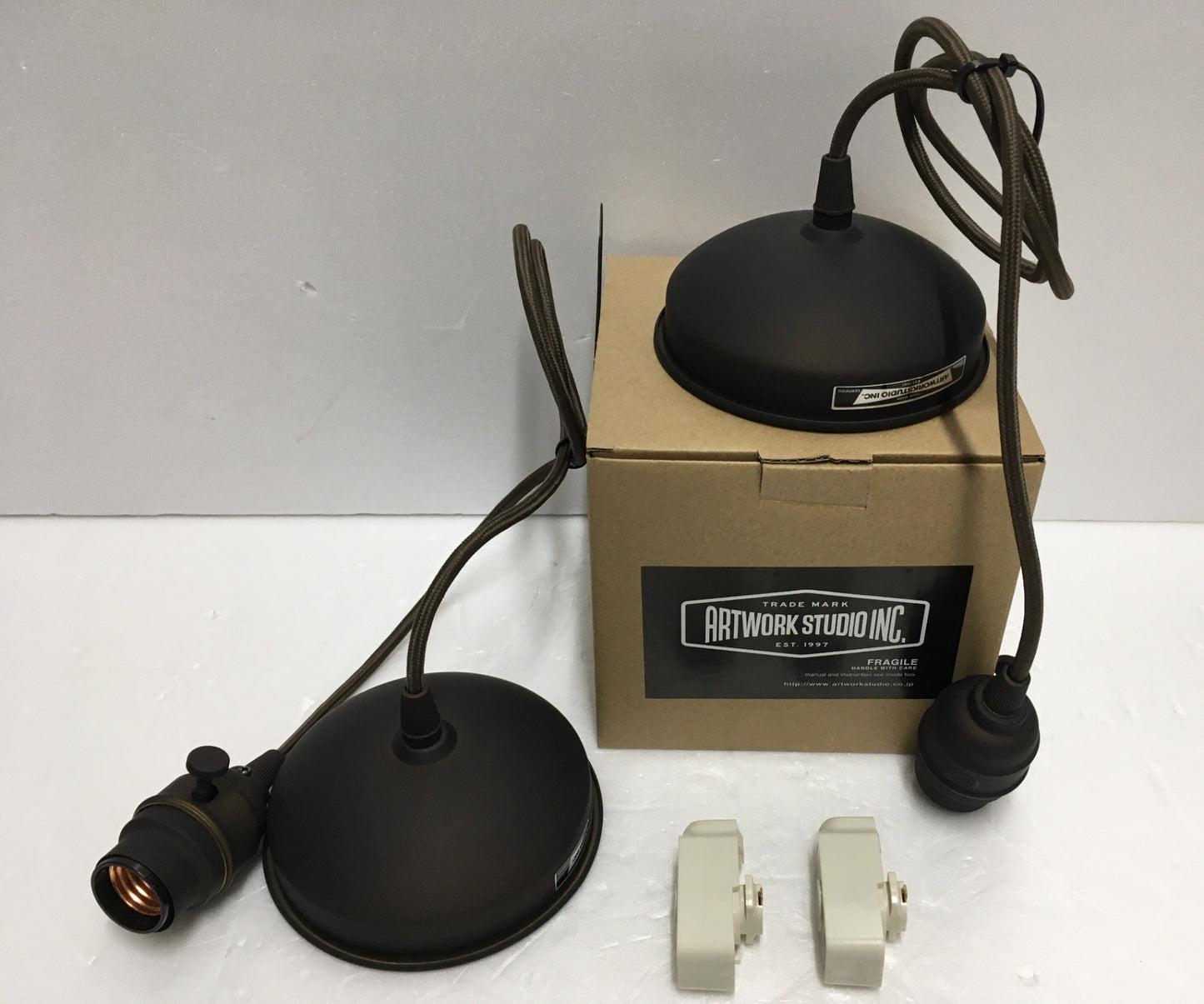 ※送料無料※ ART WORK STUDIO  レイトンペンダント 住宅用照明器具 AW-0363Z 2個セット 中古 囗G