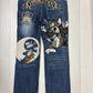 Vanson バンソン トムとジェリー デニムパンツ ジーンズ 刺繍 サイズ36