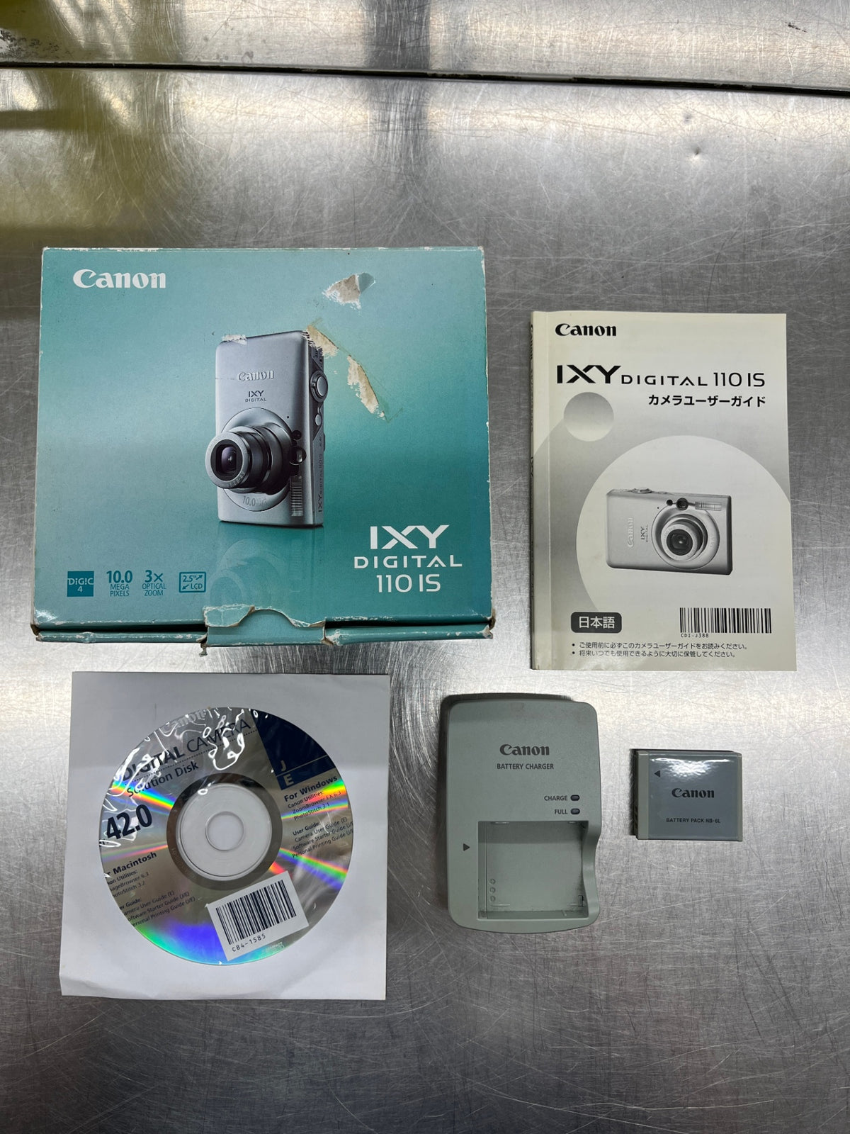 ジャンク Canon キャノン デジタルカメラ IXY DIGITAL 110 IS （PC1355）