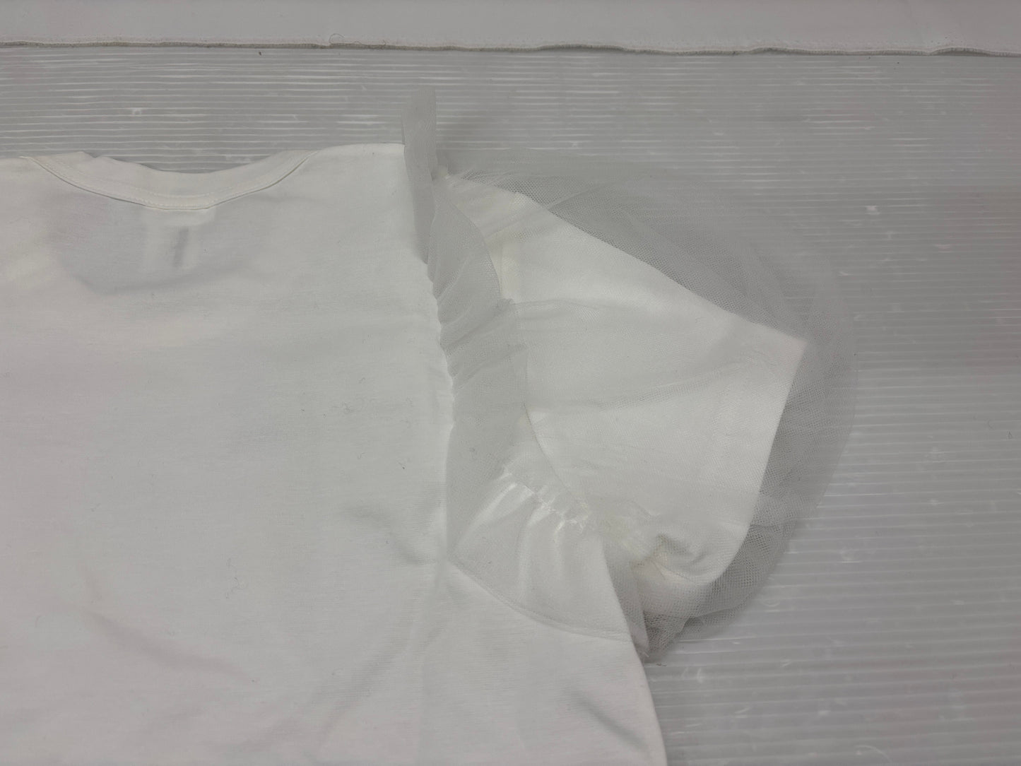 ノワールケイニノミヤ コムデギャルソン Tシャツ フリル サイズS noir kei ninomiya COMME des GARCONS