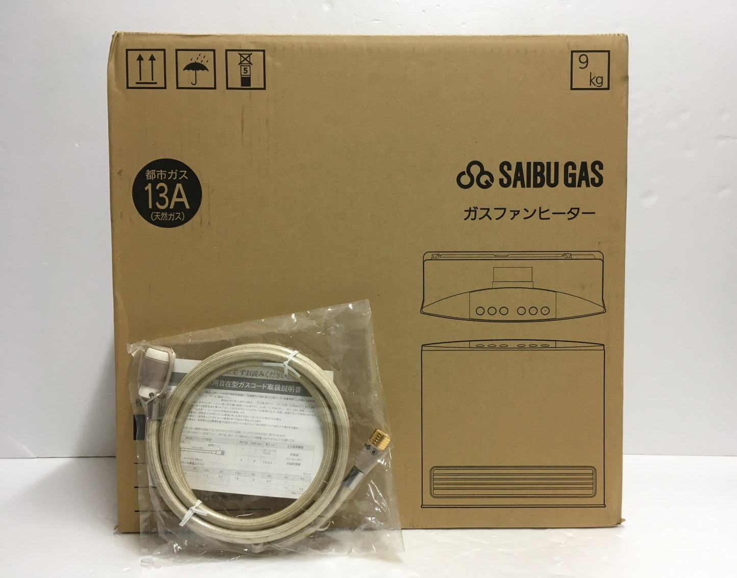 ※送料無料※ ノーリツ 都市ガス 13A ガスファンヒーター SGF-402SAN 西部ガス ガスコード付き 未開封 囗G