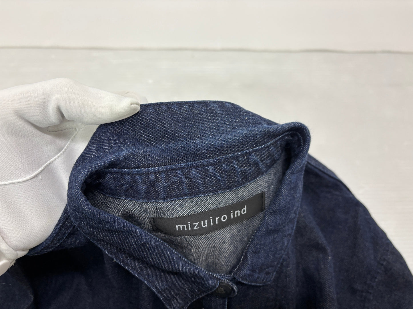 ミズイロインド シャツ ジャケット ショート丈 mizuiro ind