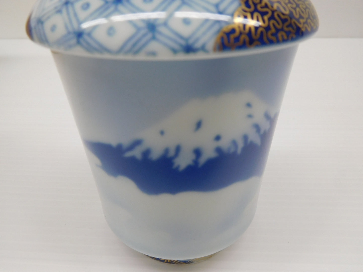 送料無料 深川製磁 富士山 珠型組湯呑 囗T巛