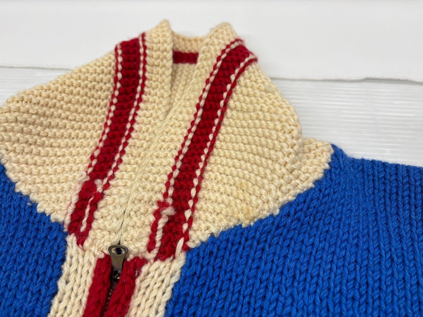 エビス カウチンセーター ブラックバスルアー柄 EVISU ニット カーディガン セーター サイズ38