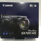 ※送料無料※ Canon コンパクトデジタルカメラ Power Shot SX720 HS ブラック 中古 囗G