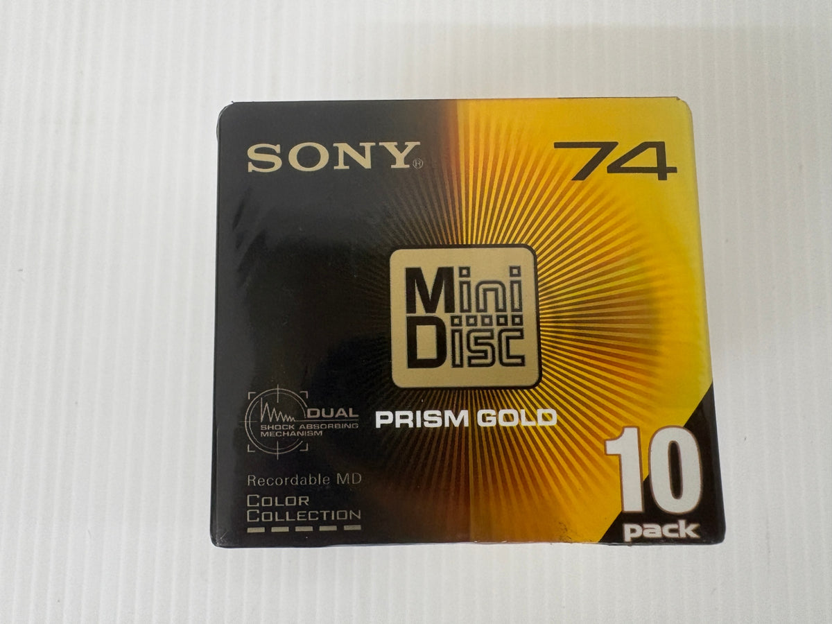 未開封 SONY MD PRISM GOLD 74分 10枚パック 10MDW74PRB 日本製 ミニディスク