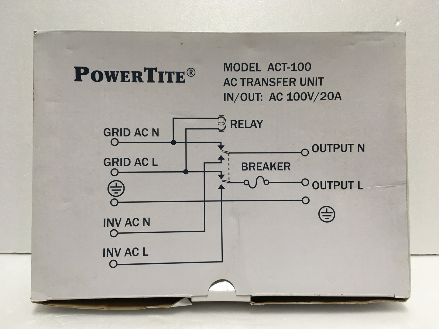 ※送料無料※ 未来舎 POWERTITE 商用電源切換器 ACT-100 長期保管 未使用 囗G