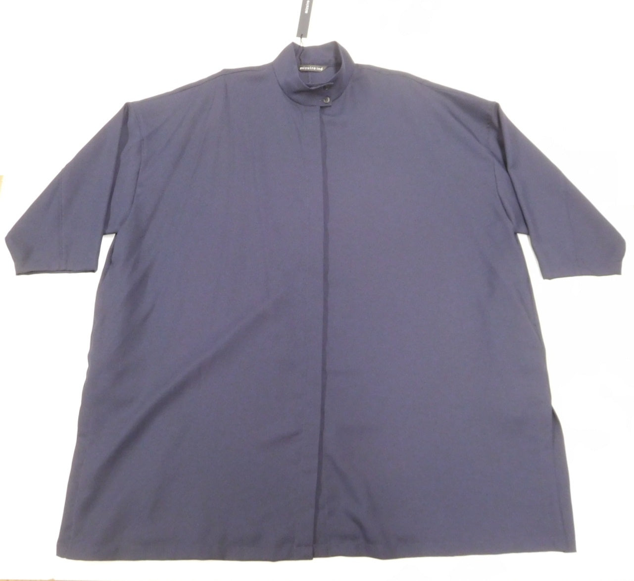 タグ付！mizuiro ind ミズイロインド オーバーサイズシャツ ネイビー 日本製 サイズ表記なし囗T巛