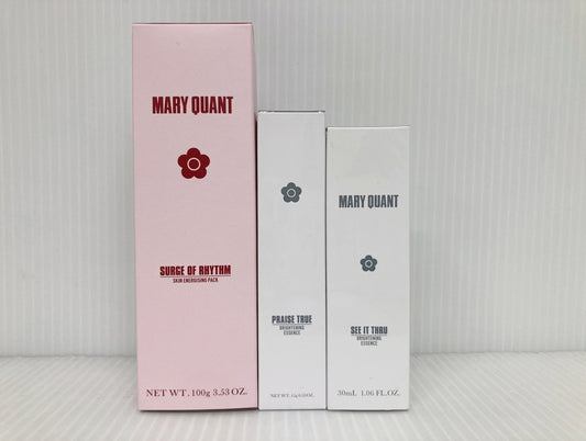 MARY QUANT サージ オブ リズム(パック)＋プレイズ トゥルー(部分用薬用美容液)＋シー イット スルー(薬用美容液)