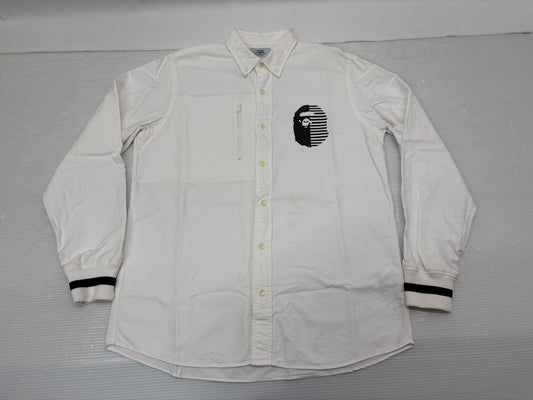 アベイシングエイプ コットン 長袖 シャツ サイズM　A BATHING APE