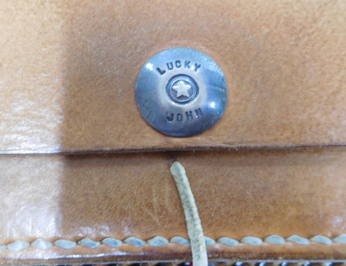 LUCKY JOHN ラッキージョン ラグ ウォレット 長財布 中古囗T巛