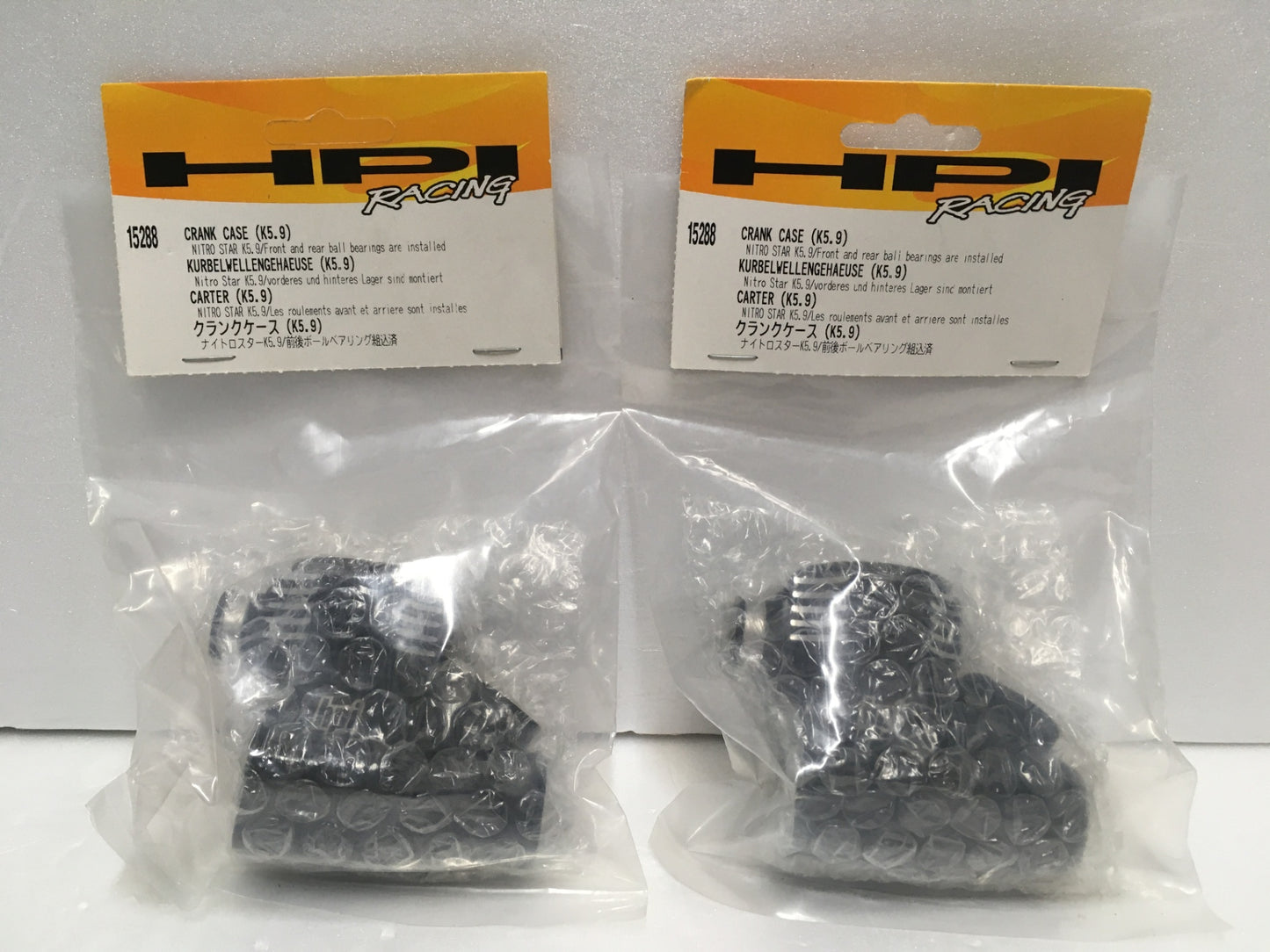 ※送料無料※ HPI RACING クランクケース K5.9 15288 2個セット 長期保管 未開封 囗G