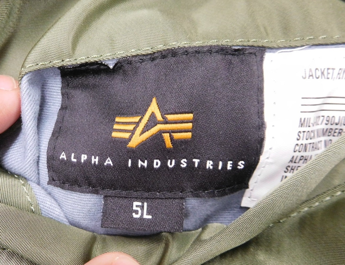 ALPHA INDUSTRIES アルファインダストリーズ MA-1ジャケット MIL-J-82790J size:5L囗T巛