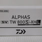 Daiwa ダイワ 21 ALPHAS SV TW 800S-XHL  ベイトリール バスリール 左巻き 中古囗T巛