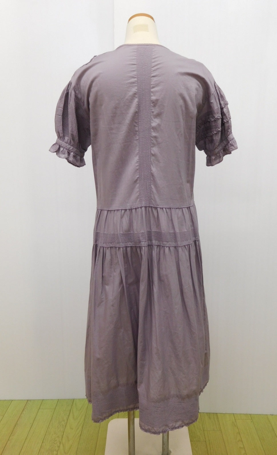 WONDERFUL WORLD カネコイサオ ワンピース W03FA15 綿100％ パープル size:表記なし 中古囗T巛