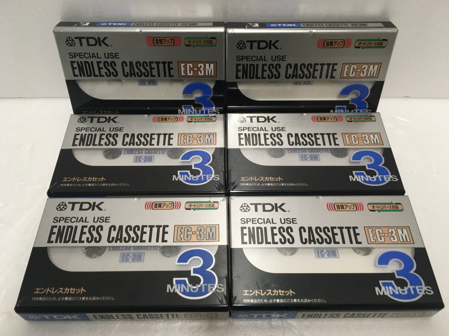 ※送料無料※ TDK エンドレスカセットテープ 3分 EC-3M ノーマルポジション TYPEⅠ 6本セット 未開封 囗G