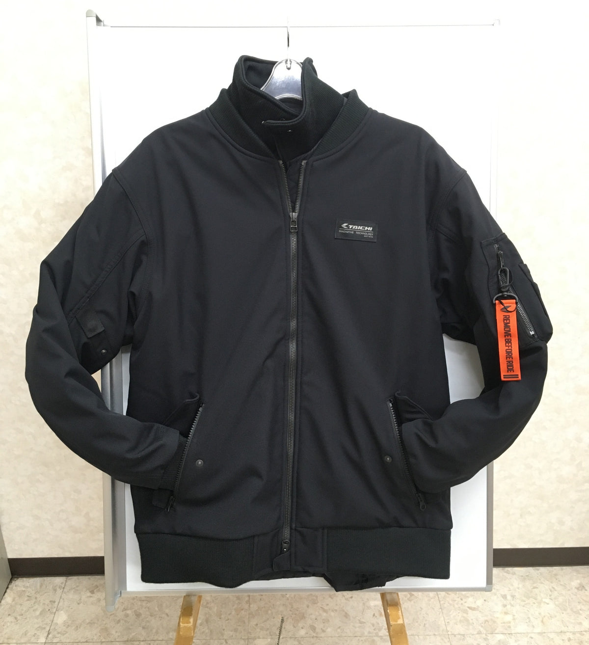 ※送料無料※ RSタイチ メンズ ソフトシェル フライト ジャケット RSJ734 インナー付 バイクウェア サイズXL 古着 囗G