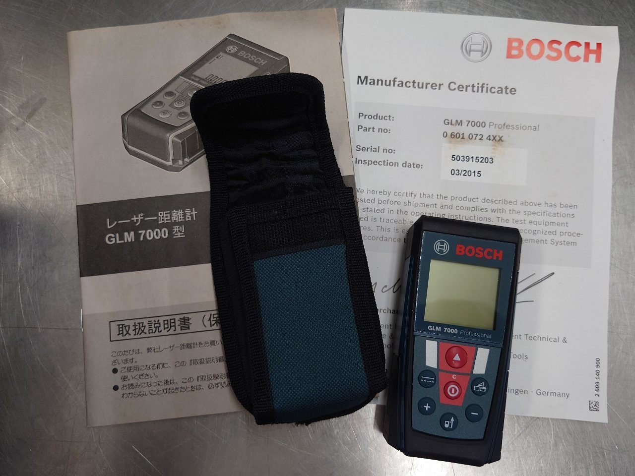 BOSCH　レーザー距離計三脚セット　GLM7000J+Extra　中古品　囗T巛