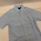 ラルフローレン 半袖シャツ 麻 綿 ボタンダウン サイズS POLO RALPH LAUREN