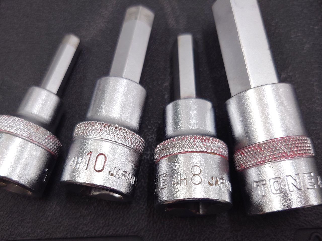 トネ　TONE　ヘキサゴンソケットレンチセット　12.7sq(1/2)　H4100MP　囗T巛