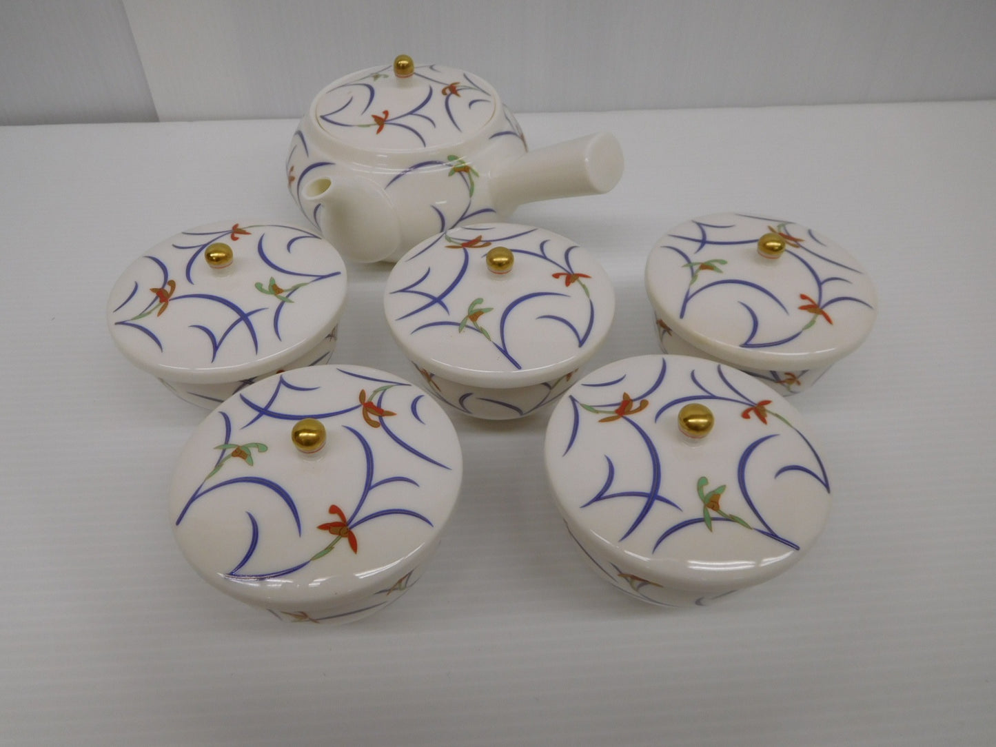 送料無料 香蘭社 蘭 茶器セット囗T巛