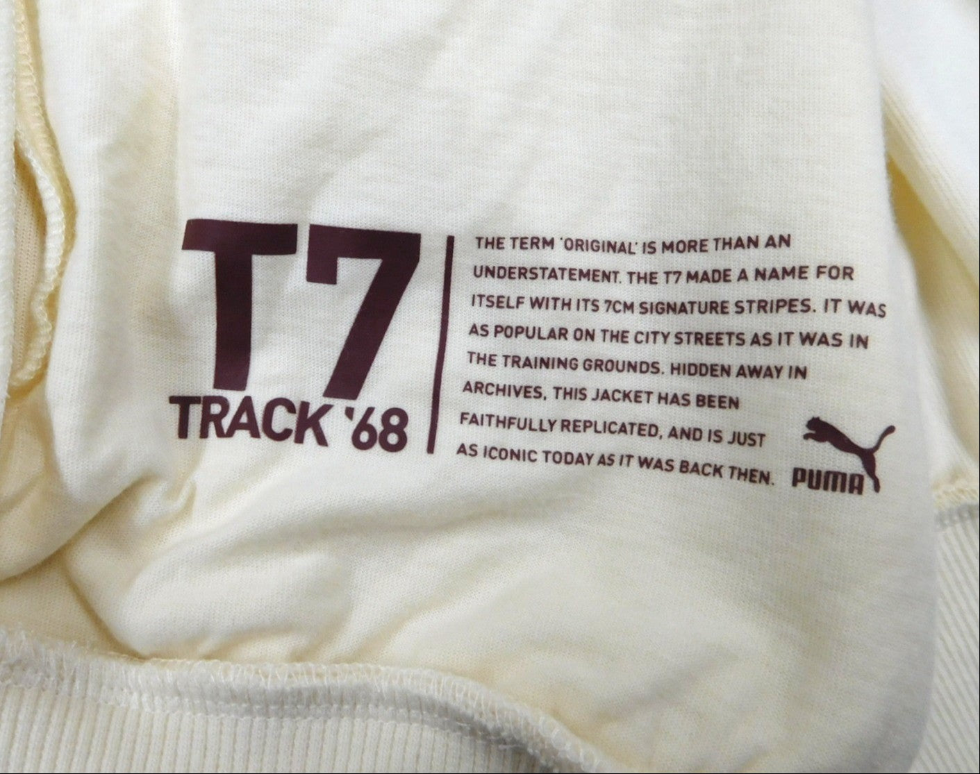 PUMA FREAKS STORE プーマ フリークスストア 別注 T7 トラックジャケット ベロア  ナチュラル size:M囗T巛