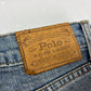 ポロ ラルフローレン デニムパンツ スリム ストレート USED加工 32×30 POLO RALPHLAUREN VARICK SLIM STRAIGHT