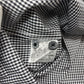 バーバリーブラックレーベル 七分袖 ボタンシャツ ギンガムチェック コットン サイズ2 BURBERRY BLACK LABE