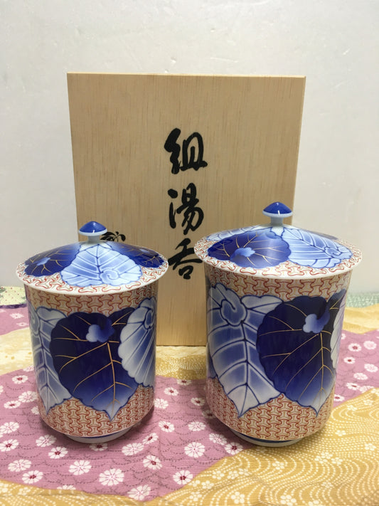 ※送料無料※ 香蘭社 愁海棠 組湯呑 115-CJ 未使用品 囗G