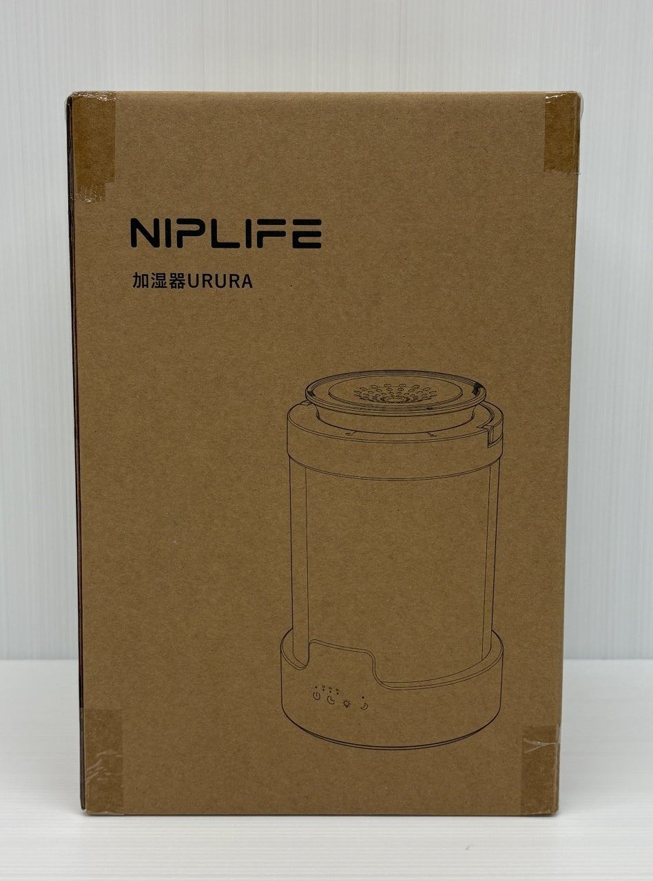 送料無料 未開封！NIPLIFE スチーム式加湿器「URURA(ウルラ)」 NL-UR25W囗T巛