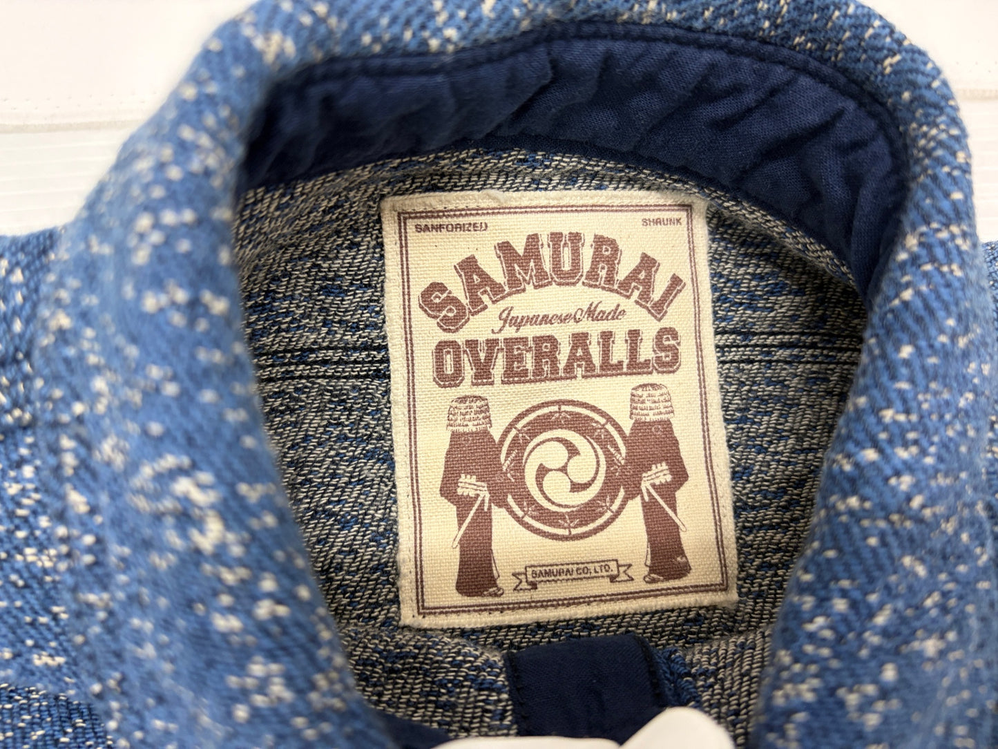 サムライジーンズ SJS16-S01 インディゴランダムジャガードシャツ サイズS 半袖シャツ SAMURAI JEANS