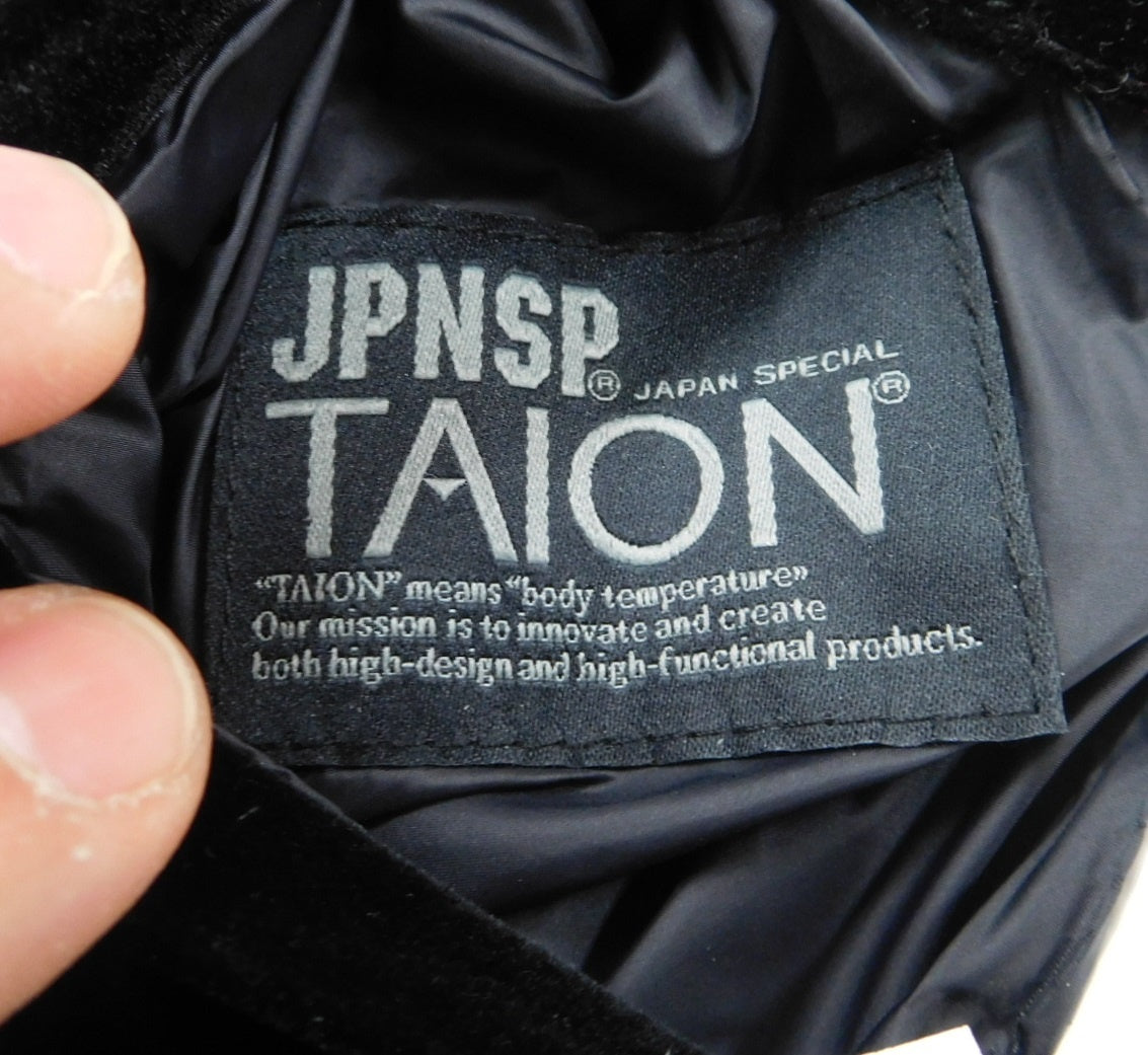 TAION タイオン スカジャン ダウンジャケット ブラック size:M囗T巛