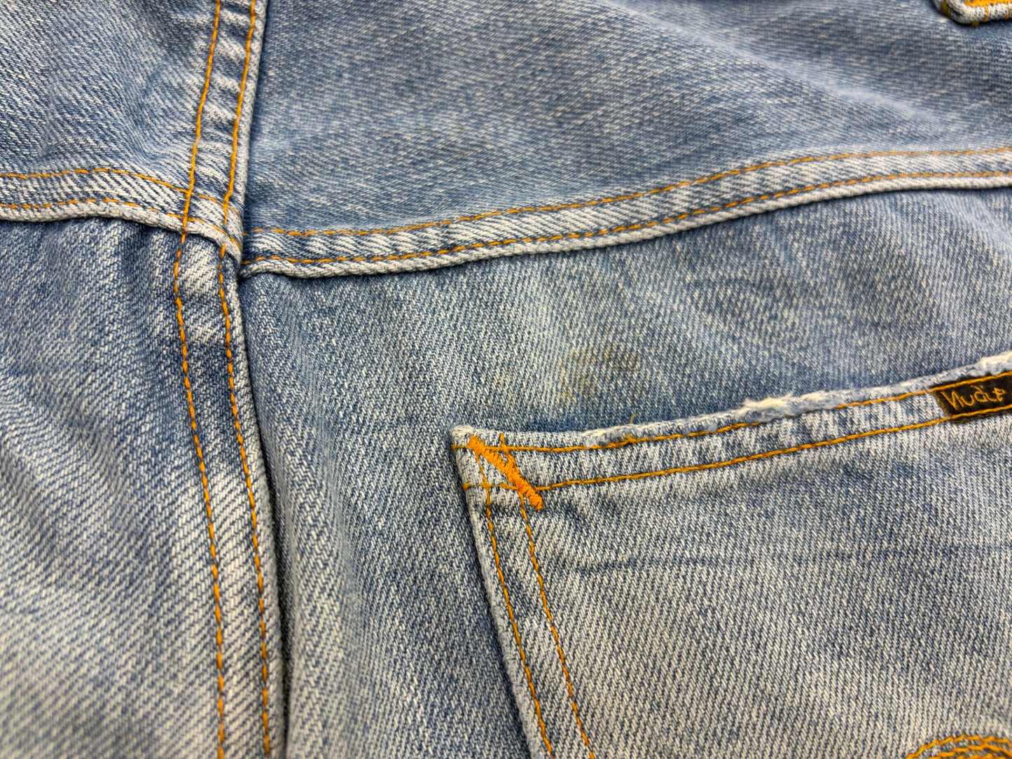 ヌーディージーンズ USED加工 デニムパンツ チェーンステッチ W30 L30 NJ2224 EVEN STEVEN イーブン スティーブン Nudie Jeans
