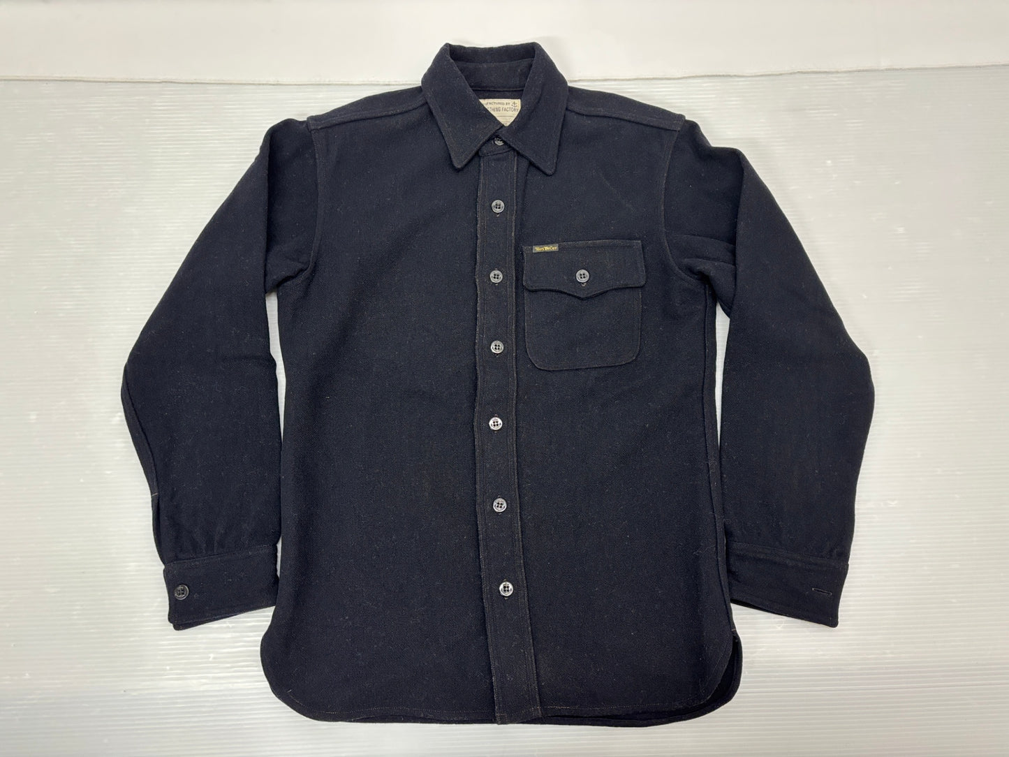 トイズマッコイ C.P.Oシャツ NAVAL CLOTHING FACTORY サイズ15 TOYS McCOY