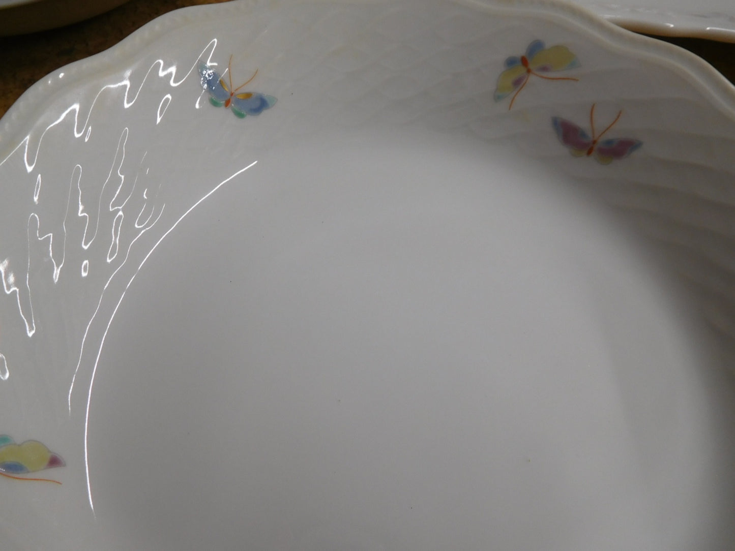 送料無料 深川製磁 蝶 皿揃い 囗T巛