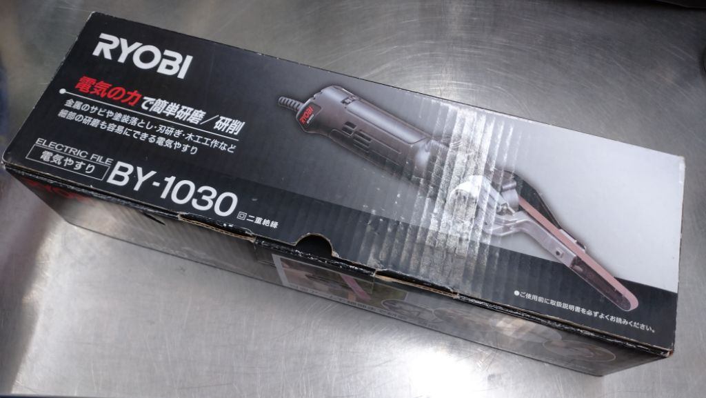 中古品 RYOBI リョービ 電気やすり ベルトサンダー BY-1030 囗T巛