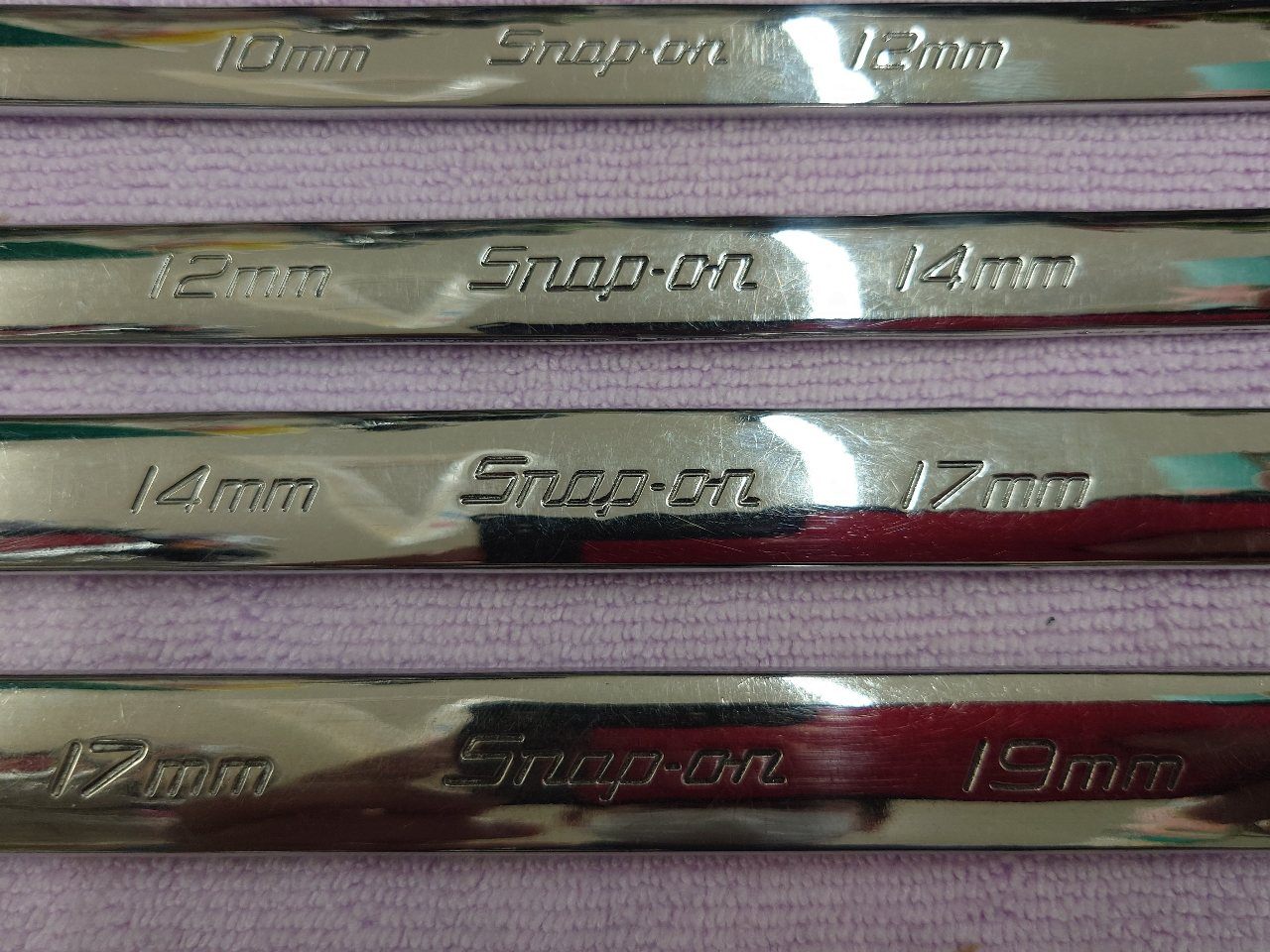 スナップオン　snap-on　ロングストレートメガネレンチ4本セット　XDHFM1012～1719　囗T巛